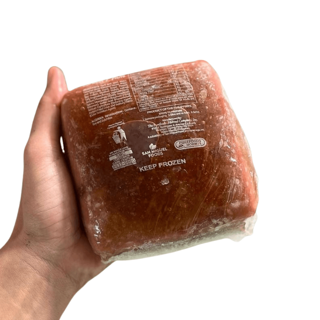 PUREFOODS Brick Ham – Ready-to-Eat Premium Pork Ham Block, 500g