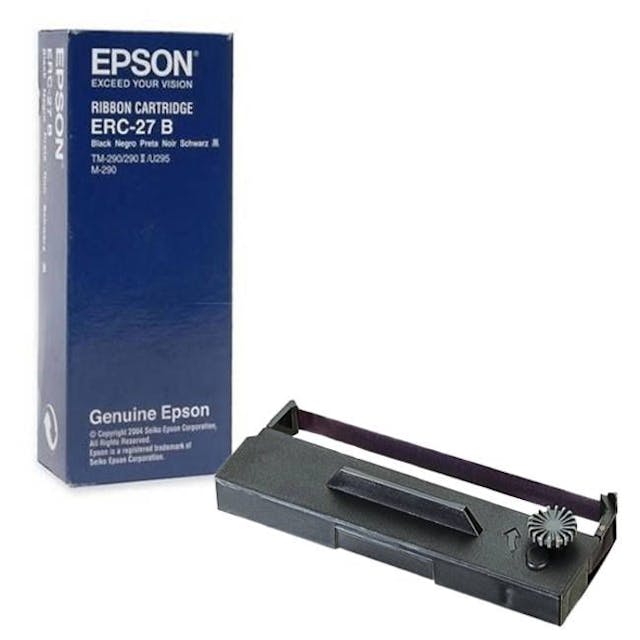 Epson C43S015366 Ribbon Cassette - Black ERC-27(B) TM-290/U295/M-290