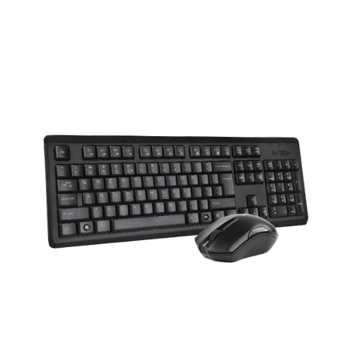 A4TECH 4200N Wireless Keyboard & Mouse Combo | Ergonomic Design, Long Battery Life, 2.4GHz Connection