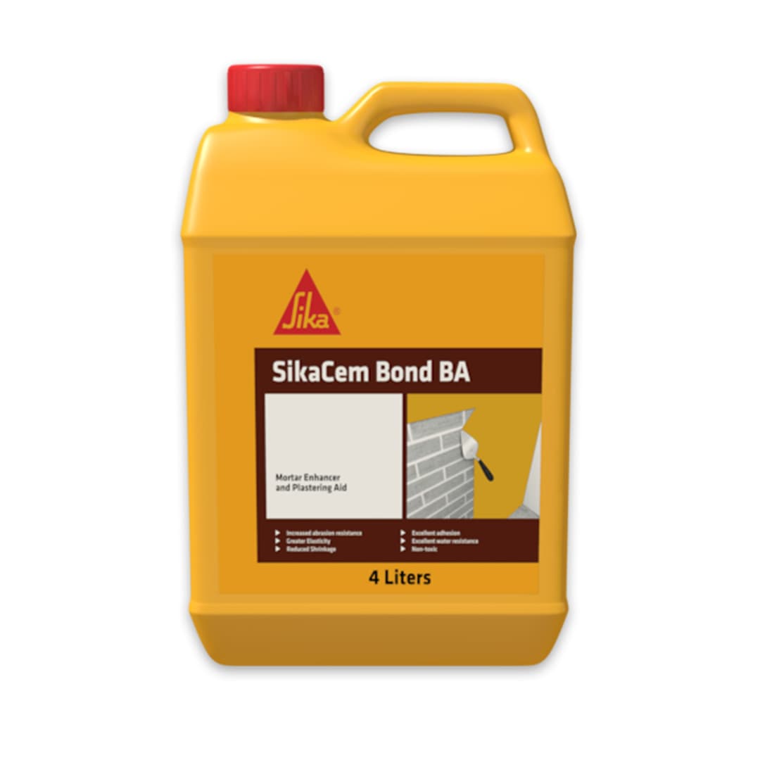 SikaCem Bond BA | Acrylic Polymer Bonding Agent & Mortar Admixture for Concrete & Plaster | 4L / 20L