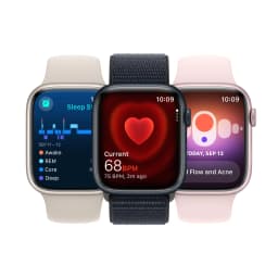 Apple Watch Series 9 GPS 41mm Starlight Aluminum Case with Starlight Sport Band - S/M