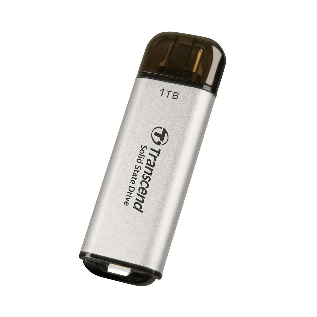 Transcend TS1TESD300C/S 1TB USB External SSD, ESD300C, USB 10Gbps, Type C
