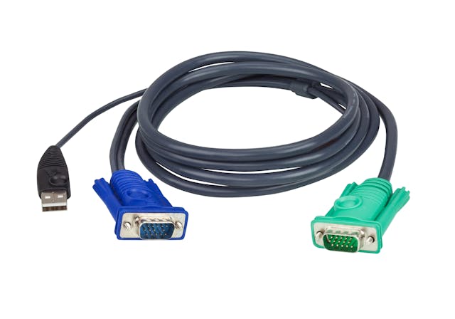 ATEN 2L-5202U 1.8M USB KVM Cable with 3 in 1 SPHD