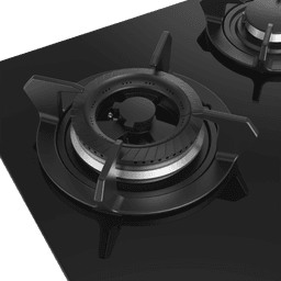 Beko HIEW73242SOB 75 cm Gas Built-in Hob | 2 Wok + 1 Middle Burner | Safety Cut-Off
