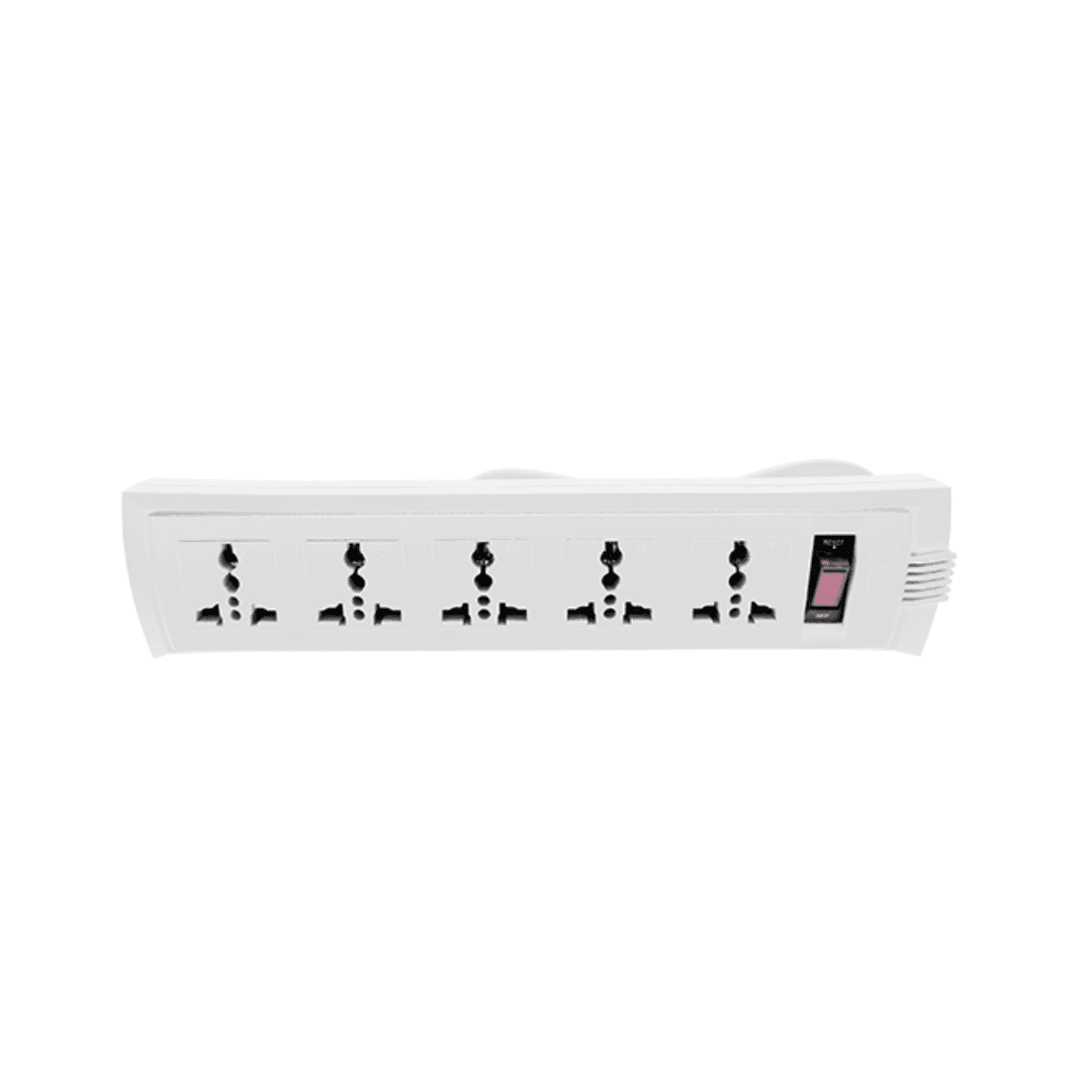 Omni WEU-105-PK 5-Gang Universal Outlet Extension I Individual Switch, Heavy-Duty Cord, B2B Use