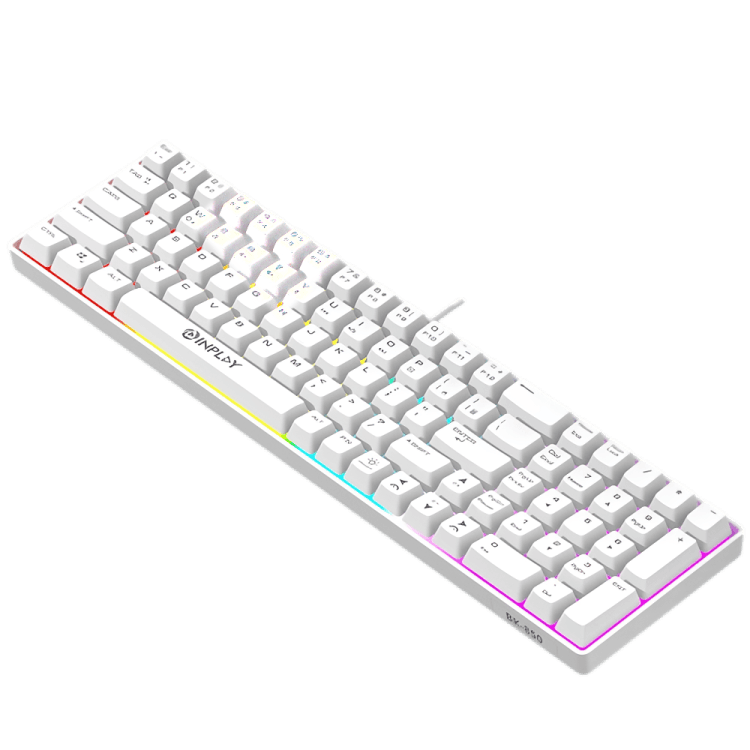 Inplay BK850 85-Key Membrane Gaming Keyboard with Compact Design and Rainbow Backlight