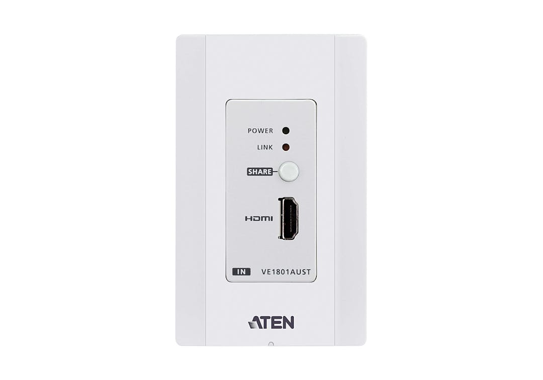 ATEN VE1801AUST-AT-A HDMI HDBaseT-Lite Transmitter with US Wall Plate / PoH
