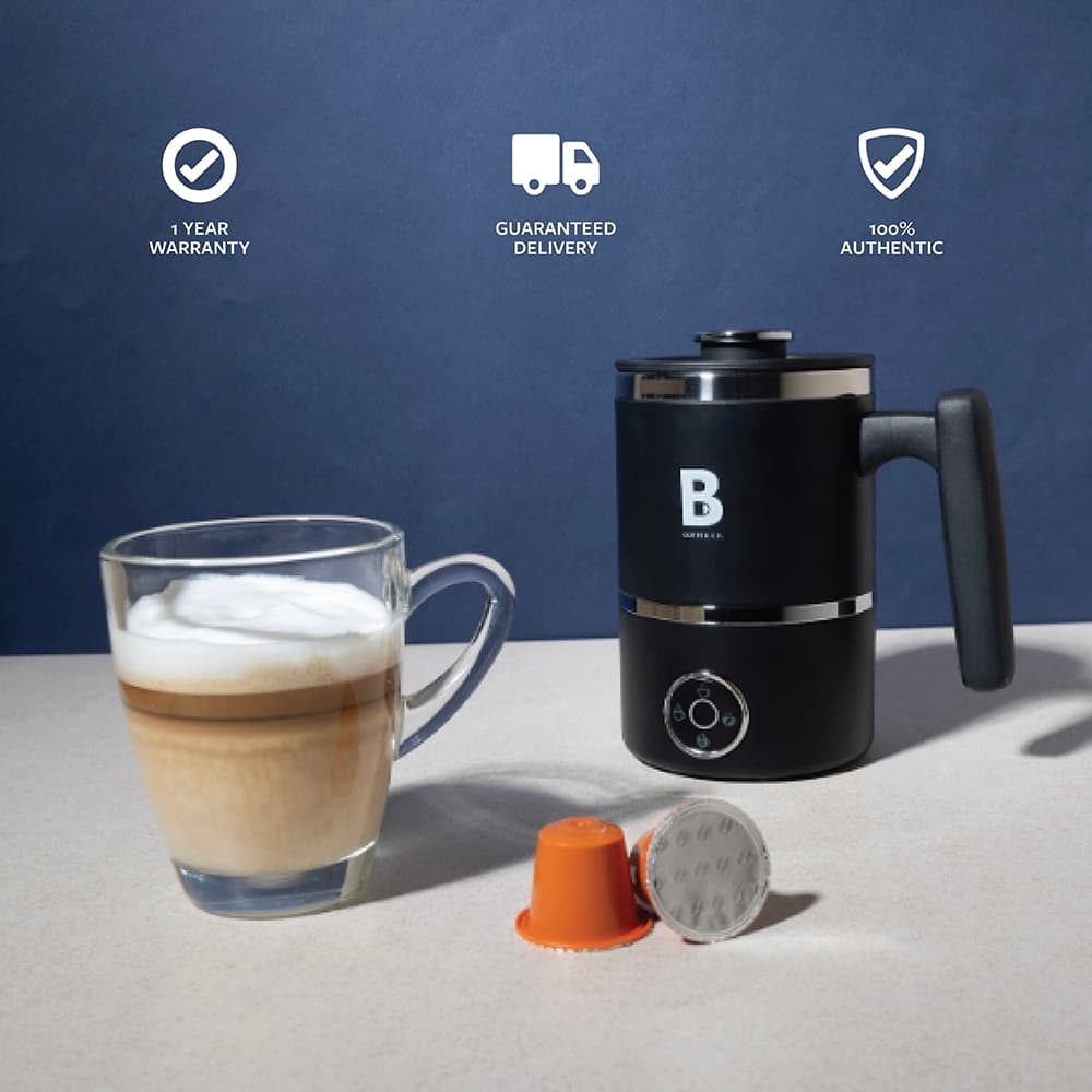 B Coffee Co. The Varsity Frother with 4 Function Buttons