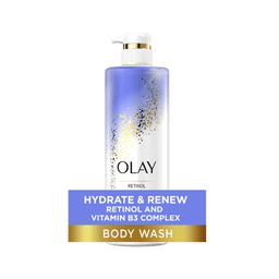 Olay Cleansing & Renewing Body Wash with Retinol, 3-Pack | Nighttime Skincare, 591ml Each