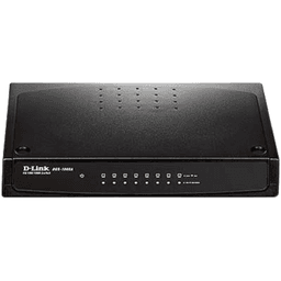 D-Link DGS-1008A 8-Port Gigabit Desktop Switch in Plastic Casing | Black