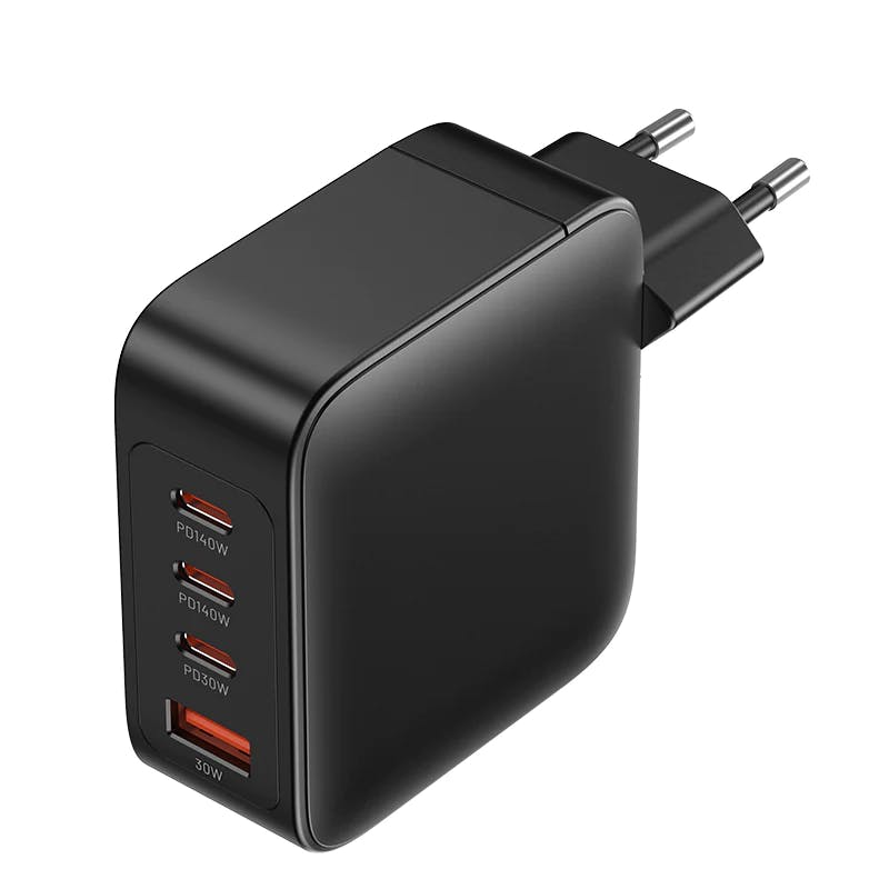 Vention 4-Port USB (C + C + C + A) GaN Charging Kit (140W/140W/30W/30W) EU/US/UK-Plug