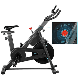 OVICX Q100 Adjustable Magnetic Exercise Spin Bike | Indoor Cycling Fitness Trainer