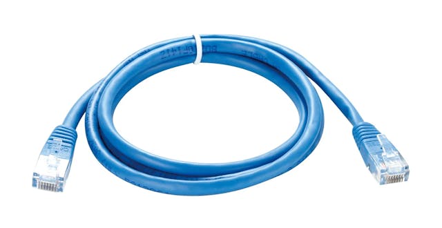 D-Link Cat5E UTP 24 AWG PVC Round Patch Cord - 1M - Blue Colour