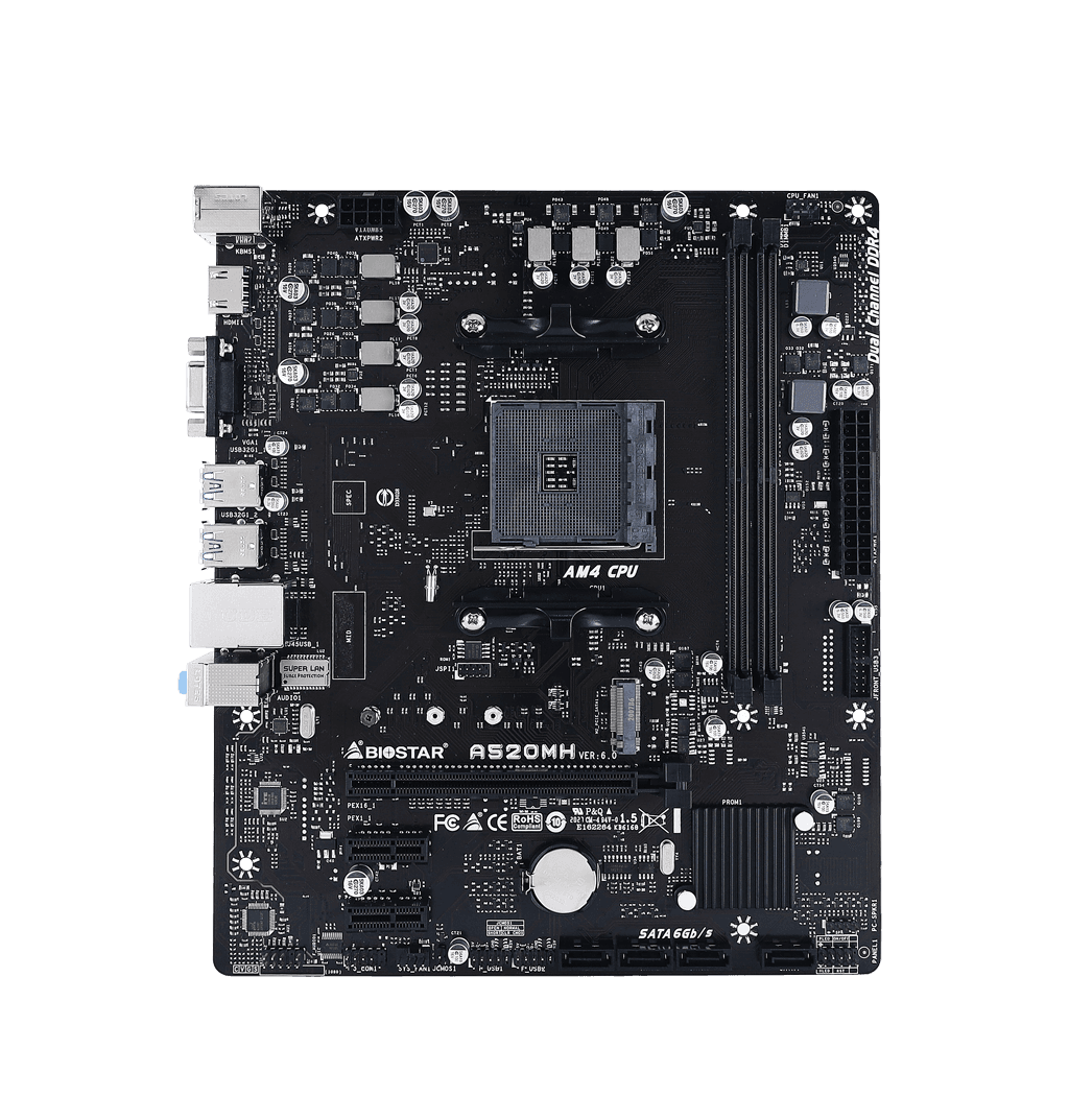 AMD Ryzen 7 5700X + BIOSTAR A520MH Motherboard Bundle