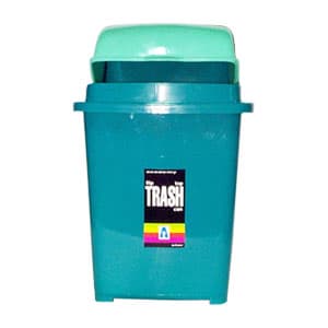 Plastic Trash Bin with Slide Cover Big #261 Waste Bin