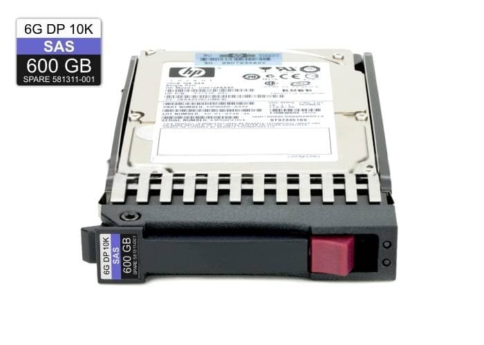 HP 680208-B21 600GB 10K SAS 2.5" Hot-Plug HDD – Dual Port, 6G, ProLiant Server