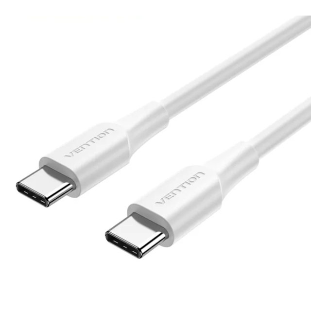 Vention USB 2.0 Type-C Male to Male 3A White Cable