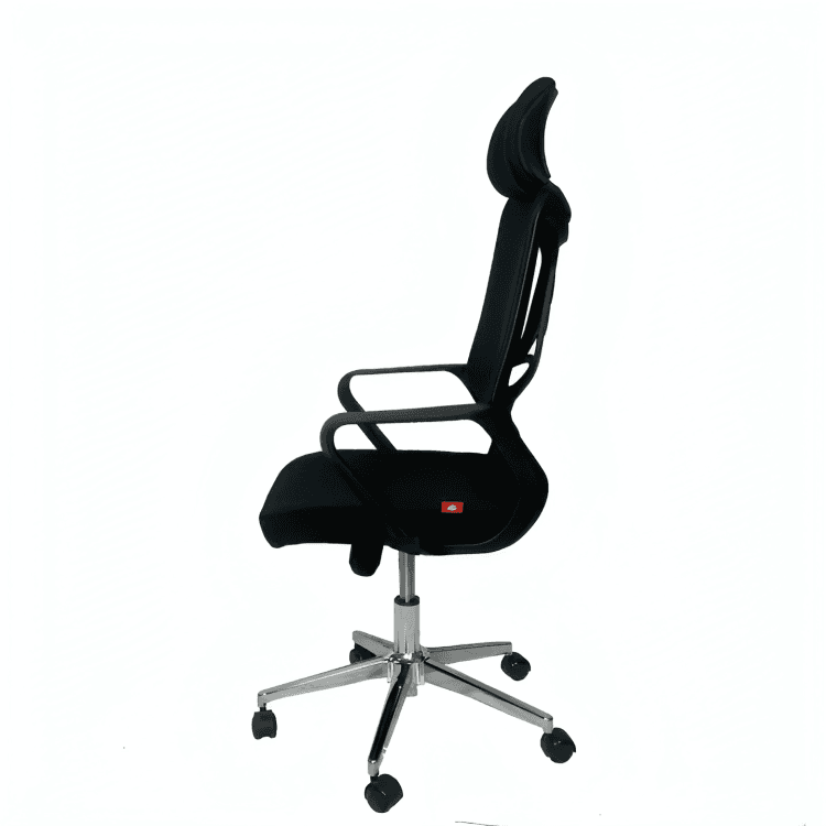 Gentleprince Oda Executive Office Chair D1-323AB | Mesh Back | Adjustable Headrest | Black