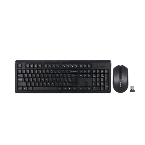 A4TECH 4200N Wireless Keyboard & Mouse Combo | Ergonomic Design, Long Battery Life, 2.4GHz Connection