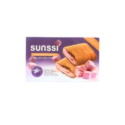 Sunssi Filled Egg Crisp - 100g, 24 Boxes (5 Packs per Box), Light and Crispy Snack