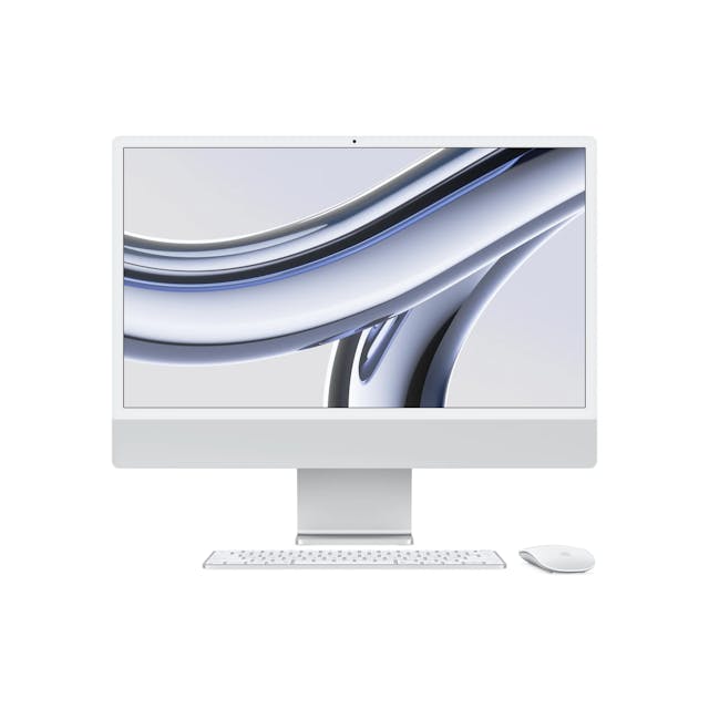 24" iMac with Retina 4.5K display: Apple M3 chip with 8‑core CPU and 10‑core GPU, 512GB SSD - Silver