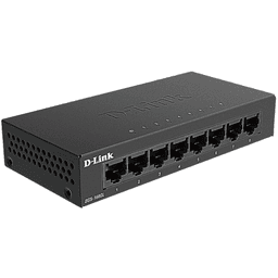 D-Link DGS-108GL 8-Port Gigabit Metal Unmanaged Desktop Switch | Black