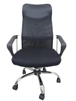 Cubix NX 2501 High-Back Office Chair – Mesh Back, Fabric Seat, Chrome Base