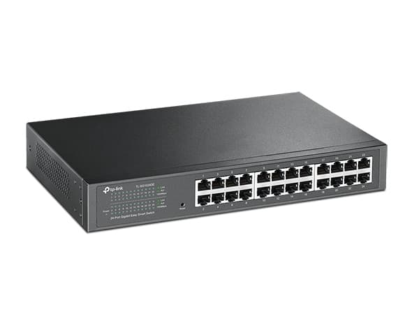 TP-Link 24-Port Gigabit Easy Smart Switch I Managed Network Hub with QoS, VLAN & LAG Support