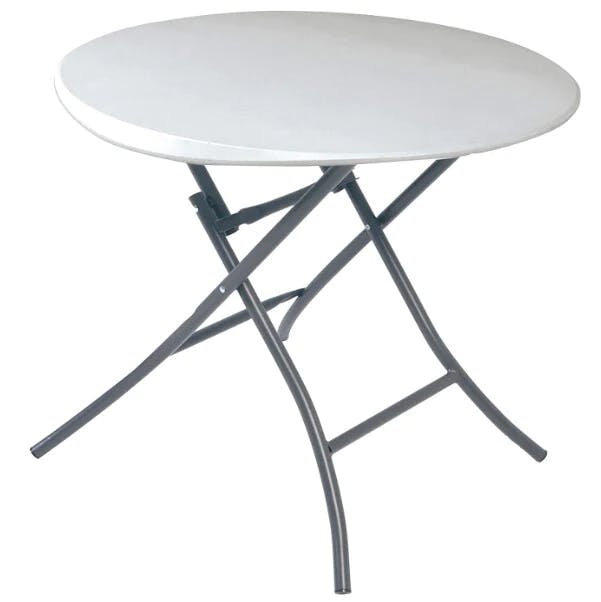 Lifetime 33-inch Round Folding Table - White (80423)