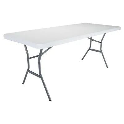 Lifetime 6-FT Solid Top Folding Table - White (2924)