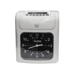 Iwata 2CRH Bundy Clock I Automatic IN/OUT Punch Time Recorder with Backup Battery and Alarm Bell