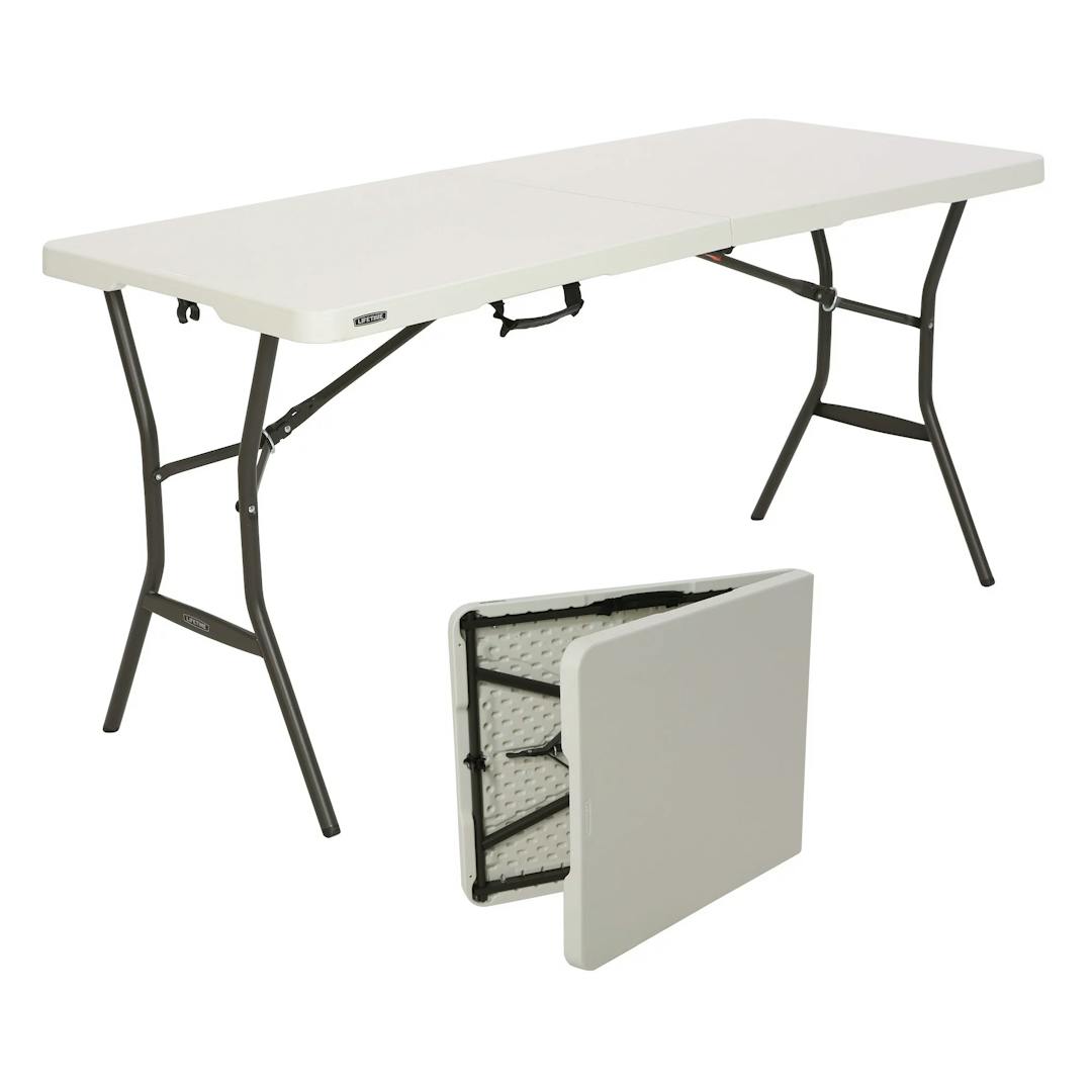 Lifetime 5-FT Fold-In-Half Table - White (280513)