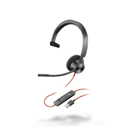 Plantronics 3310-M Blackwire USB-A Headset | Noise-Canceling Mic, Mono Audio, Microsoft Teams Certified