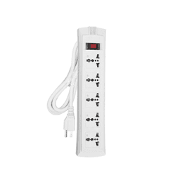 Omni WEU-105-PK 5-Gang Universal Outlet Extension I Individual Switch, Heavy-Duty Cord, B2B Use