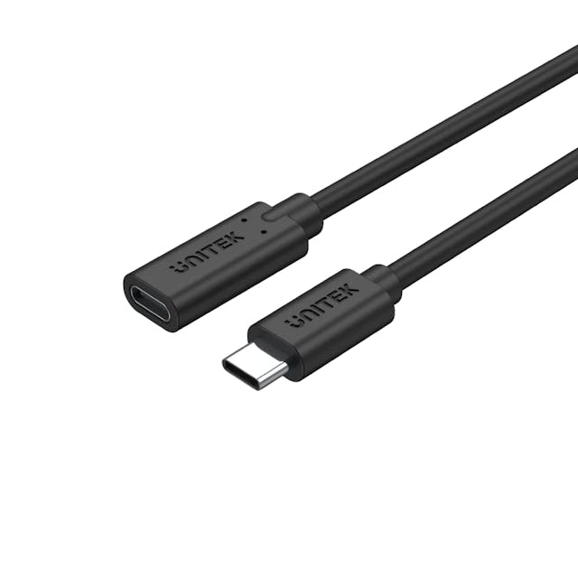 Unitek C14086BK Full-Featured USB-C Extension Cable with 4K@60Hz, 100W Power Delivery and 10Gbps Data (USB 3.2 Gen2) 1.5M