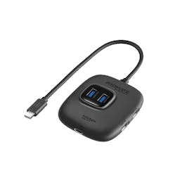 Promate SnapHub-4 10Gbps Ultra-Fast USB 3.2 Hub with 100W Power Delivery Bridge (Plug & Play)