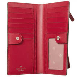 Kate Spade Laurel Way Stacy Wallet – Cranberry Cocktail, Slim & Stylish