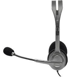 Logitech H110 Stereo Headset – Dual 3.5mm Jacks, Noise-Reducing Mic