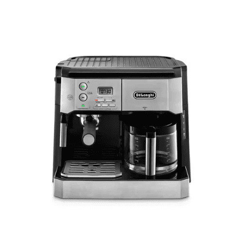 DeLonghi BCO 421.S Combi Coffee Maker | 15 Bar Espresso & Filter Coffee | 1750W Black