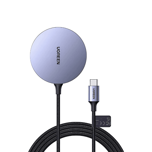 UGREEN (CD245) Magnetic Wireless Charger | 15W Max for iPhone, Qi-Certified, Rapid Charge