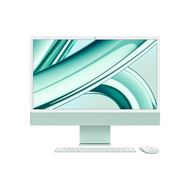 24" iMac with Retina 4.5K display: Apple M3 chip with 8‑core CPU and 10‑core GPU, 512GB SSD - Green