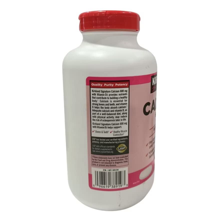 Kirkland Calcium 600mg + Vitamin D3 â Bone Support, 500 Tablets