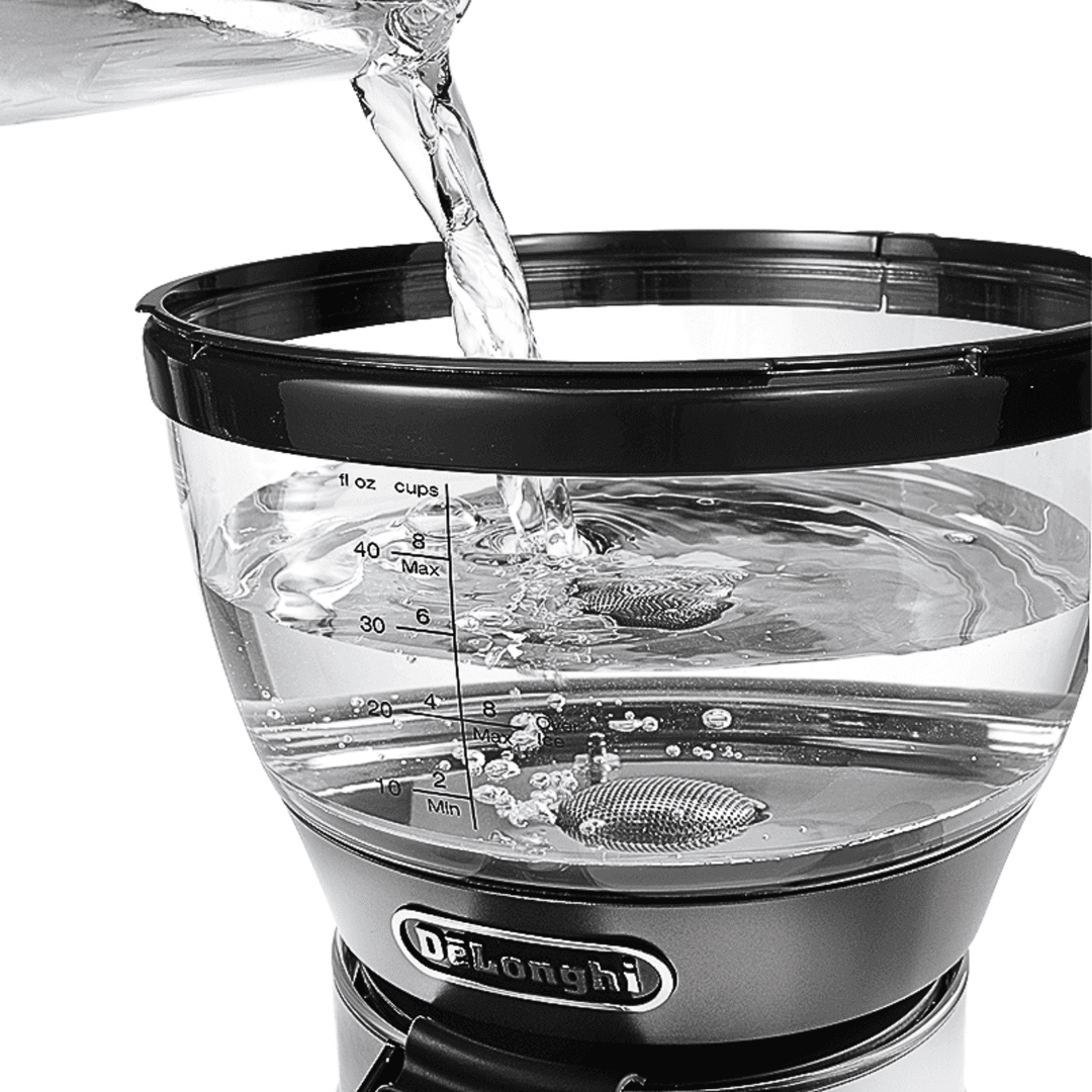 De’Longhi ICM-17210 Clessidra Coffee Maker 10-Cup | Drip & Pour-Over, ECBC Certified, Glass Carafe