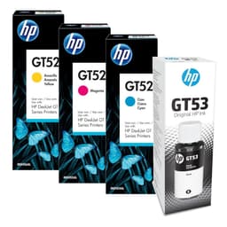 HP Smart Tank 615 Set Refill Ink | GT53XL & GT52 | 4-Bottle Complete Set | High-Yield