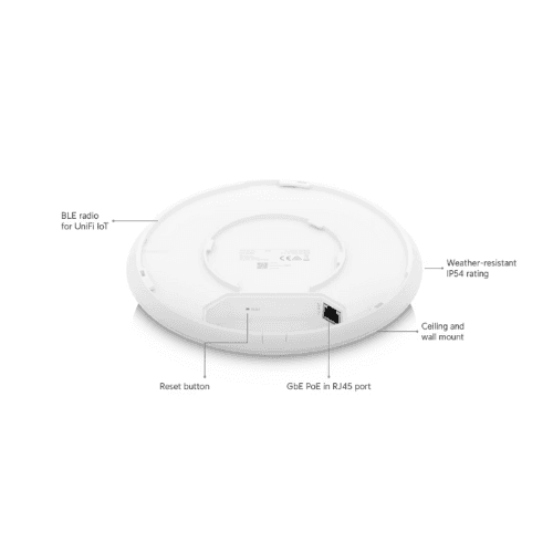 Ubiquiti UniFi U6-Pro WiFi 6 Access Point | Dual-Band Gigabit Wireless AP for High-Density Networks