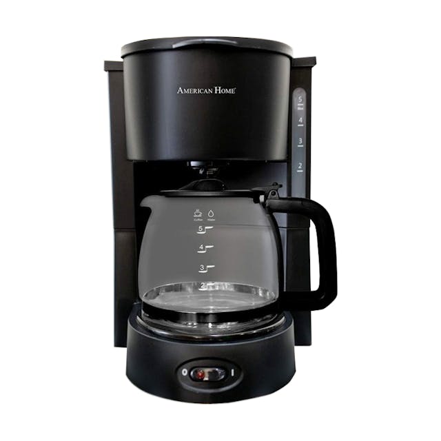 American Home ACM-M0819 0.8 Liters Coffee Maker - Black