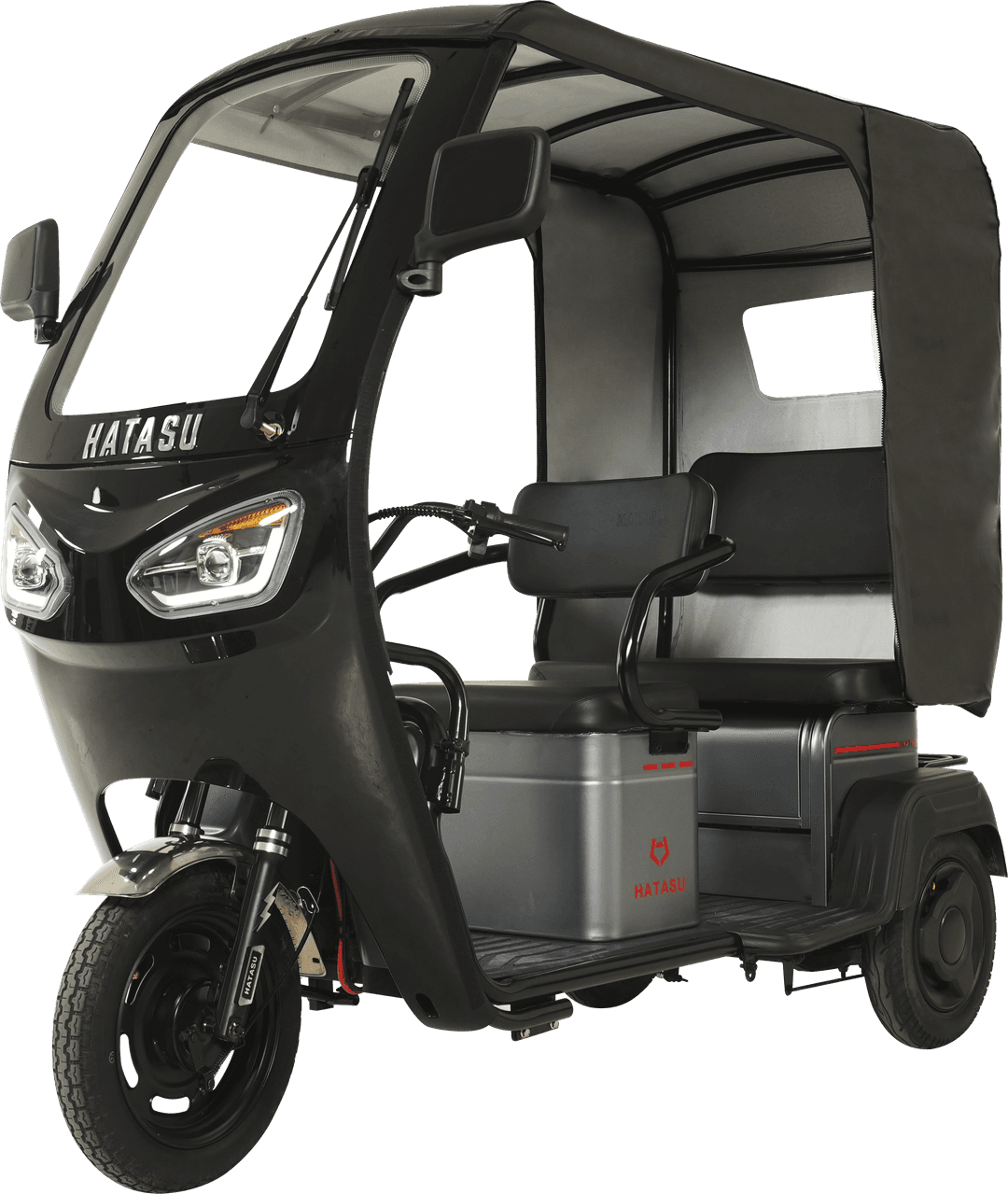 HATASU HERO Three Wheeler Ebike with 48V32AH Rechargeable Battery & Leather Roof Cover