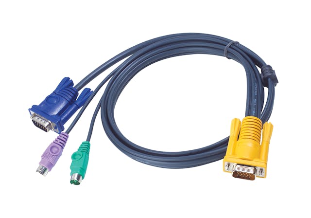 ATEN 2L-5203P 3M PS/2 KVM Cable with 3 in 1 SPHD