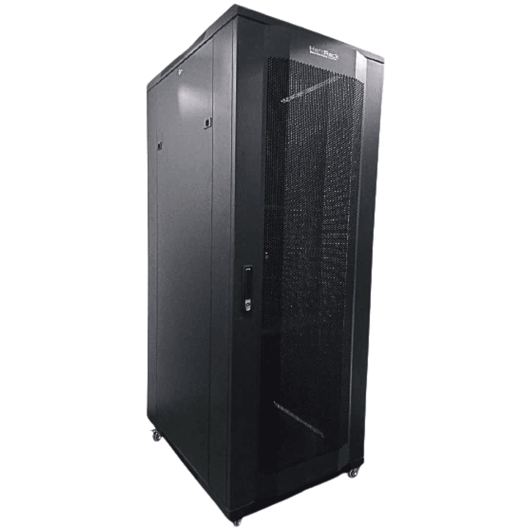 HardRack Standing Server Rack Cabinet | Unassembled | 4 Fans | Lockable Secure Doors