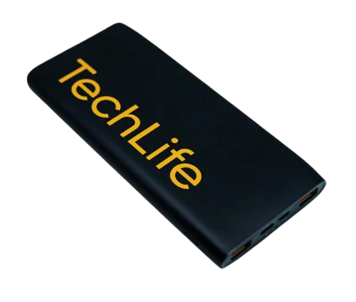 REALME TechLife Power Bank 10000mAh, Dual USB-A, Two-Way 10W-BLACK